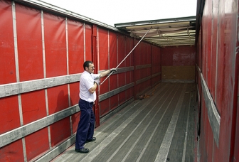 Sliding Roof Taut Liner - in operation