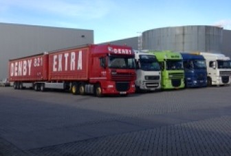 LHV lined up off loading in Holland.