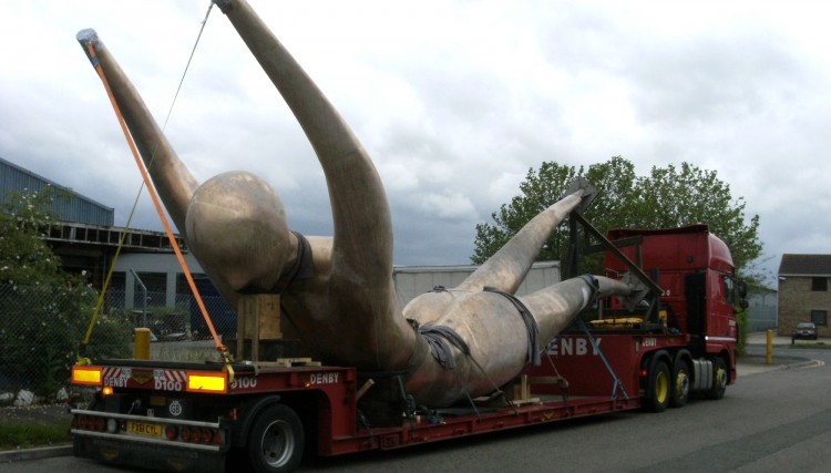 Varied range of heavy transport - sculpture
